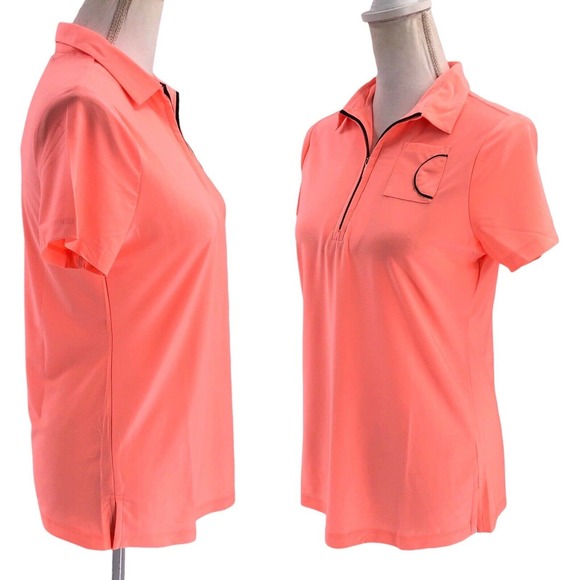 Jamie Sadock Simplicite NEW Womens Size Small Golf Polo Short Sleeve Quarter Zip - Picture 6 of 9